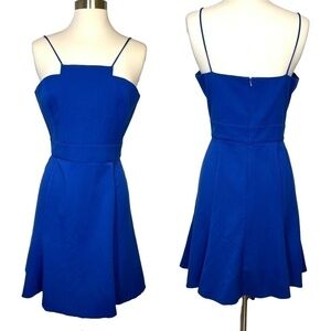 Black Halo Cobalt Blue Spaghetti Strap Summer Dress Sz 10